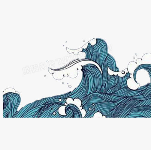 手绘海浪插画 从创意构思到数字软件设计制作的完整指南